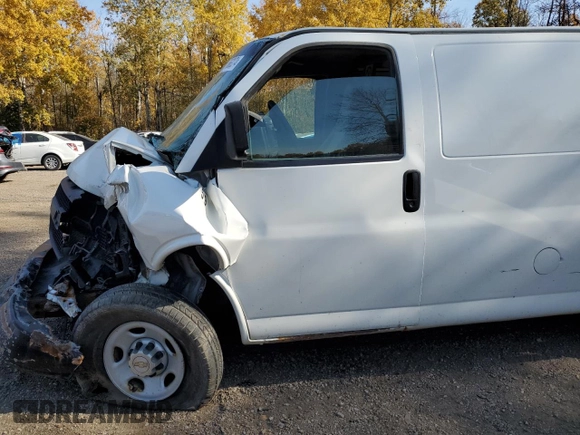 2010 Chevrolet Express Cargo with VIN 1GCZGFBA4A1125414, listed as a Copart auction lot 76663274 with Not provided miles and Salvage title. Bid and sale history available at DreamBid. Image 7.