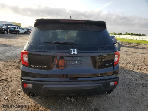 2021 Honda Passport Sport with VIN 5FNYF7H27MB010497, listed as a Copart auction lot 71591024 with 49,691 mi miles and Salvage Title. Bid and sale history available at carsss.com. Image 6.