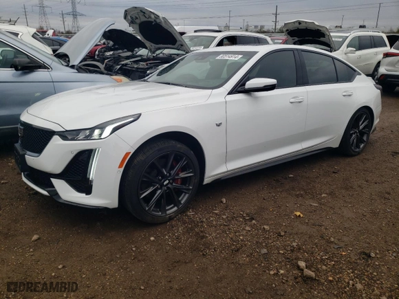 2023 Cadillac CT5 Sport with VIN 1G6DU5RK4P0148480, listed as a Copart auction lot 80514914 with 11,716 mi miles and Salvage Title. Bid and sale history available at carsss.com. Image 1.