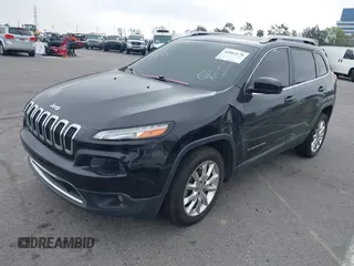 2015 Jeep Cherokee Limited with VIN 1C4PJLDS1FW516723, listed as a IAAI auction lot 41864178 with 93,867 mi miles and . Bid and sale history available at DreamBid. Image 16.
