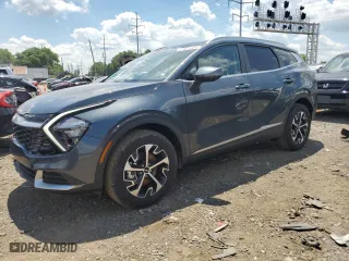 2023 Kia Sportage Hybrid EX with VIN KNDPVCAG7P7086762, listed as a Copart auction lot 57637324 with 7,563 mi miles and Salvage Title. Bid and sale history available at carsss.com. Image 1.
