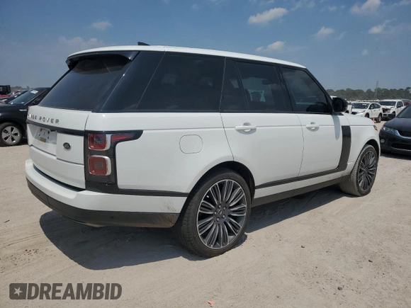 2022 Land Rover Range Rover Westminster with VIN SALGS2SE9NA461723, listed as a Copart auction lot 67390474 with 36,619 mi miles and Salvage title. Bid and sale history available at DreamBid. Image 3.