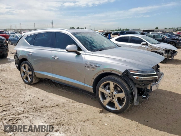 2023 Genesis GV80 z VIN KMUHBDSB8PU111494, wystawiony jako Copart lot #59970645 z przebiegiem 21 724 mil mil oraz Szkoda całkowita • Salvage title. Historia ofert i sprzedaży dostępna na DreamBid. Obrazek 4.