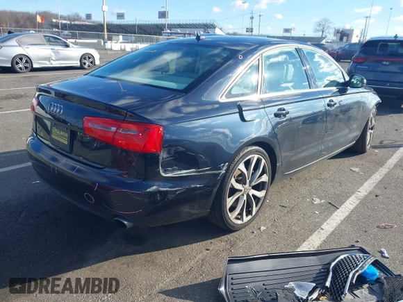 2014 Audi A6 Premium Plus with VIN WAUGFAFC4EN130083, listed as a IAAI auction lot 41237406 with 79,459 mi miles and . Bid and sale history available at DreamBid. Image 4.