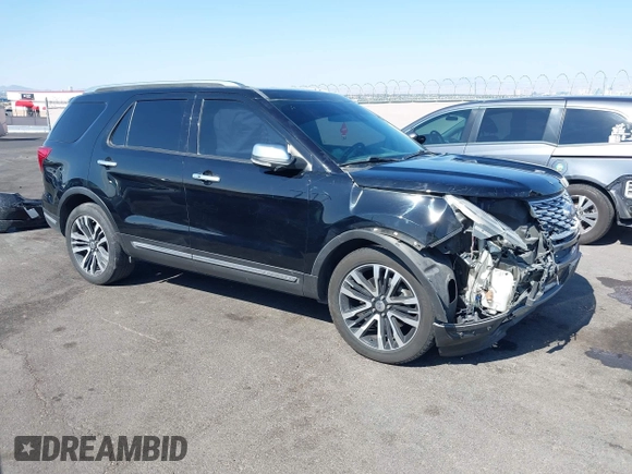 2018 Ford Explorer Platinum z VIN 1FM5K8HT5JGC94254, wystawiony jako IAAI lot #42373704 z przebiegiem 85 644 mil mil oraz . Historia ofert i sprzedaży dostępna na DreamBid. Obrazek 1.