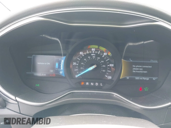 2015 Ford Fusion Energi Titanium with VIN 3FA6P0SU3FR114739, listed as a IAAI auction lot 42003011 with 120,553 mi miles. Bid and sale history available at carsss.com. Image 7.