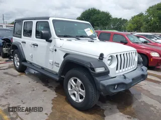 2019 Jeep Wrangler Unlimited Sport S z VIN 1C4HJXDN3KW689739, wystawiony jako IAAI lot #42358604 z przebiegiem 73 271 mil mil oraz . Historia ofert i sprzedaży dostępna na DreamBid. Obrazek 1.