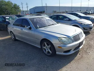 2005 Mercedes-Benz S 55 AMG with VIN WDBNG74J25A445594, listed as a IAAI auction lot 42163523 with Not provided miles and . Bid and sale history available at DreamBid. Image 1.