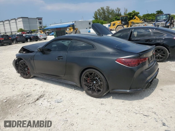 2025 BMW M4 Competition xDrive with VIN WBS33HK04SCS94755, listed as a Copart auction lot 58459765 with 7,764 mi miles and Non repairable. Bid and sale history available at DreamBid. Image 2.