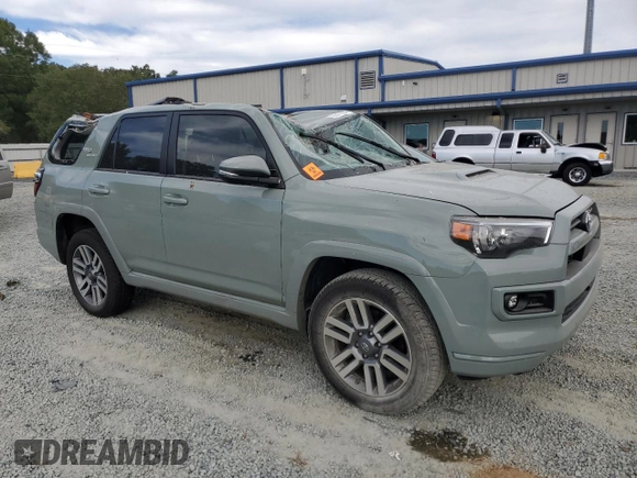 2023 Toyota 4Runner TRD Sport with VIN JTESU5JR5P6172096, listed as a Copart auction lot 75617604 with 11,061 mi miles and Salvage title. Bid and sale history available at DreamBid. Image 4.