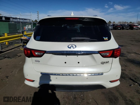 2017 Infiniti QX60 with VIN 5N1DL0MN7HC506235, listed as a Copart auction lot 46171385 with 116,527 mi miles and Salvage Title. Bid and sale history available at carsss.com. Image 6.