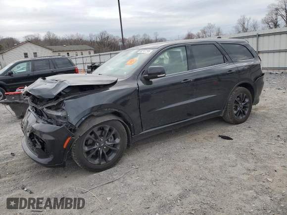 2021 Dodge Durango R/T with VIN 1C4SDJCT4MC558155, listed as a Copart auction lot 50747295 with 96,247 mi miles and Salvage Title. Bid and sale history available at DreamBid. Image 1.
