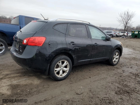 2009 Nissan Rogue S with VIN JN8AS58V99W431592, listed as a Copart auction lot 41858205 with 174,699 mi miles and Salvage Title. Bid and sale history available at carsss.com. Image 3.