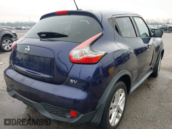 2016 Nissan Juke S with VIN JN8AF5MR2GT608737, listed as a IAAI auction lot 41876819 with 78,160 mi miles. Bid and sale history available at carsss.com. Image 4.