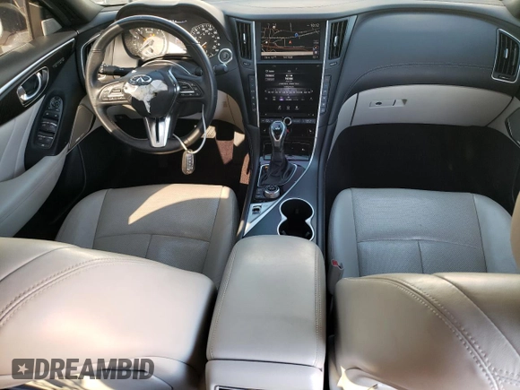 2021 Infiniti Q50 Sensory with VIN JN1EV7CP2MM701522, listed as a Copart auction lot 48612605 with 103,461 mi miles and Salvage title. Bid and sale history available at DreamBid. Image 8.