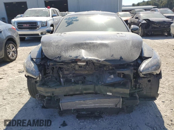 2020 Kia Stinger GT with VIN KNAE35LC8L6072093, listed as a Copart auction lot 77596574 with 77,347 mi miles and Salvage Title. Bid and sale history available at DreamBid. Image 5.