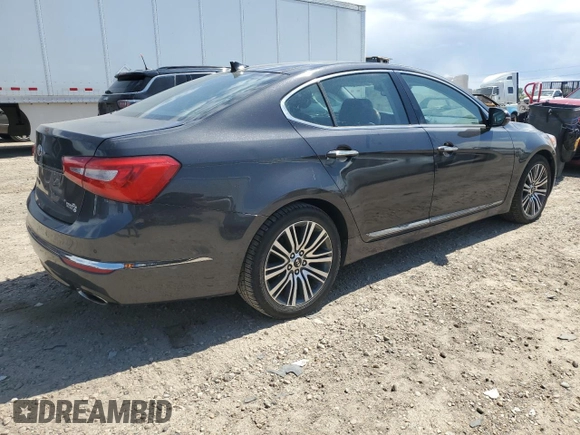 2014 Kia Cadenza Premium z VIN KNALN4D72E5127028, wystawiony jako Copart lot #58416785 z przebiegiem 115 237 mil mil oraz Szkoda całkowita • Salvage title. Historia ofert i sprzedaży dostępna na DreamBid. Obrazek 3.