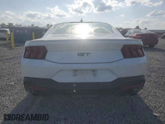 2024 Ford Mustang GT with VIN 1FA6P8CF0R5425521, listed as a Copart auction lot 54834275 with 14,595 mi miles and Salvage title. Bid and sale history available at DreamBid. Image 6.