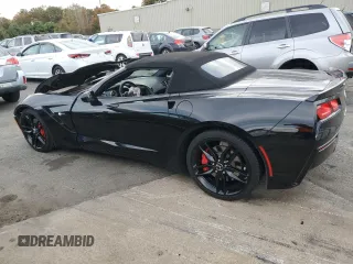 2014 Chevrolet Corvette 1LT with VIN 1G1YB3D71E5113044, listed as a Copart auction lot 75619924 with 44,302 mi miles and Salvage Title. Bid and sale history available at carsss.com. Image 2.