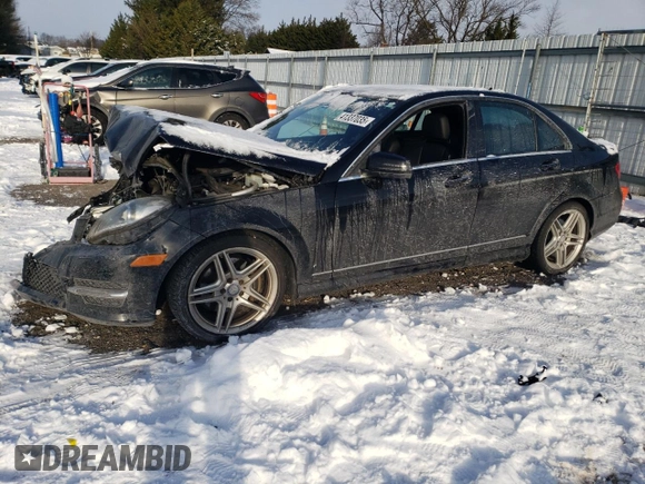 2013 Mercedes-Benz C 350 Sport with VIN WDDGF5HB6DA835218, listed as a Copart auction lot 41337035 with 56,977 mi miles and Salvage Title. Bid and sale history available at DreamBid. Image 1.