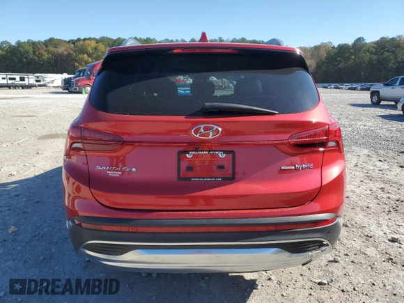 2023 Hyundai Santa Fe Hybrid SEL Premium with VIN 5NMS3DA1XPH010897, listed as a Copart auction lot 82790864 with 24,015 mi miles and Salvage Title. Bid and sale history available at carsss.com. Image 6.