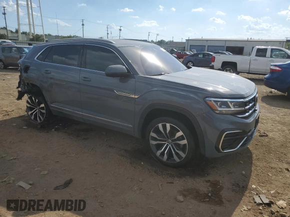 2022 Volkswagen Atlas SEL Premium R-Line z VIN 1V2FE2CA6NC208075, wystawiony jako Copart lot #61215525 z przebiegiem 56 441 mil mil oraz Szkoda całkowita • Salvage title. Historia ofert i sprzedaży dostępna na DreamBid. Obrazek 4.