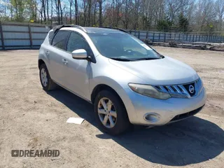 2010 Nissan Murano S with VIN JN8AZ1MU5AW008725, listed as a IAAI auction lot 41892497 with 215,546 mi miles. Bid and sale history available at carsss.com. Image 1.