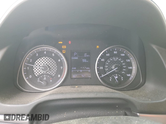 2019 Hyundai Elantra SE with VIN 5NPD74LF4KH497483, listed as a Copart auction lot 50927085 with 74,711 mi miles and Salvage Title. Bid and sale history available at DreamBid. Image 9.