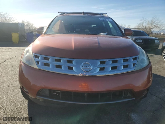 2004 Nissan Murano SE with VIN JN8AZ08W94W302638, listed as a Copart auction lot 44238265 with 145,452 mi miles and Salvage Title. Bid and sale history available at carsss.com. Image 5.