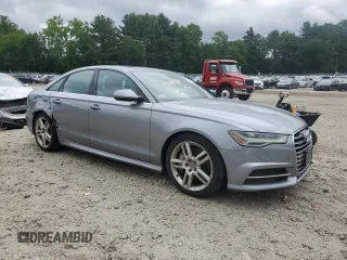 2016 Audi A6 Premium Plus with VIN WAUGFAFC7GN153926, listed as a Copart auction lot 60462505 with 117,697 mi miles and Salvage title. Bid and sale history available at DreamBid. Image 4.