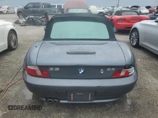 2000 BMW Z3 2.8L with VIN 4USCH3348YLF71037, listed as a Copart auction lot 74250604 with 0 mi miles and Non Repairable. Bid and sale history available at carsss.com. Image 6.