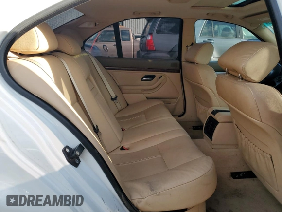 2002 BMW 5 Series 525iA with VIN WBADT43412GY44358, listed as a Copart auction lot 50822295 with 0 mi miles and Salvage Title. Bid and sale history available at carsss.com. Image 10.