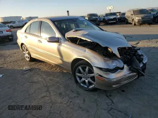 2004 Mercedes-Benz C 230 Kompressor with VIN WDBRF40J14F485417, listed as a Copart auction lot 43089575 with 53,918 mi miles and Salvage Title. Bid and sale history available at DreamBid. Image 4.