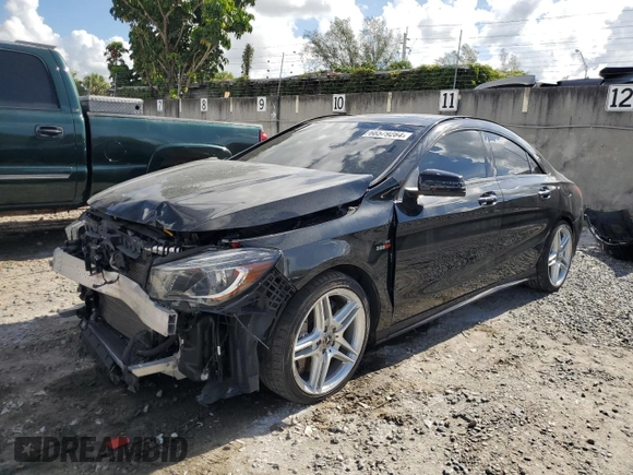 2016 Mercedes-Benz CLA 45 AMG with VIN WDDSJ5CB5GN347455, listed as a Copart auction lot 66579284 with 92,042 mi miles and Salvage Title. Bid and sale history available at DreamBid. Image 1.