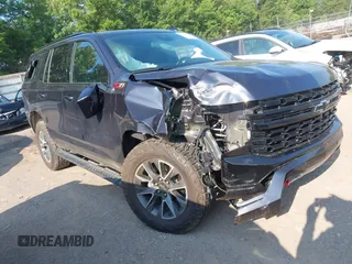2024 Chevrolet Tahoe Z71 with VIN 1GNSKPKD8RR177147, listed as a IAAI auction lot 42383508 with 28,772 mi miles and . Bid and sale history available at DreamBid. Image 1.