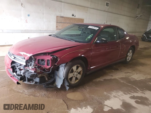 2006 Chevrolet Monte Carlo LT 3.5L with VIN 2G1WM16K769413912, listed as a Copart auction lot 61442645 with 144,058 mi miles and Clean title. Bid and sale history available at DreamBid. Image 1.