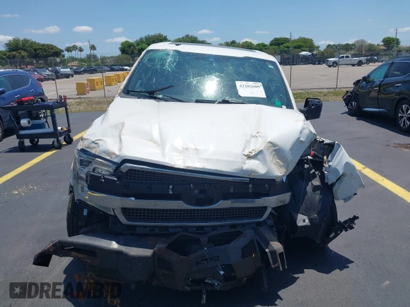 2020 Ford F-150 XL with VIN 1FTEW1E57LFC71427, listed as a IAAI auction lot 42202609 with 61,435 mi miles and . Bid and sale history available at DreamBid. Image 12.