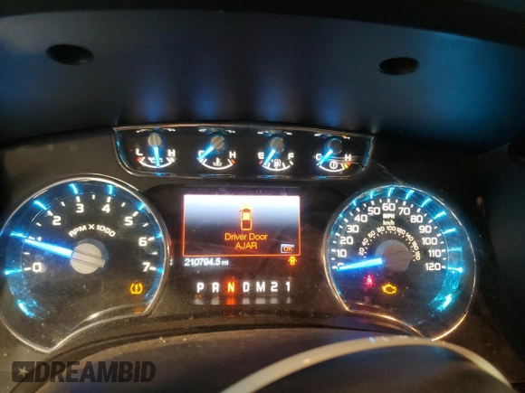 2013 Ford F-150 XL with VIN 1FTFW1CT0DKF02585, listed as a Copart auction lot 44122995 with 210,794 mi miles and Salvage Title. Bid and sale history available at carsss.com. Image 9.
