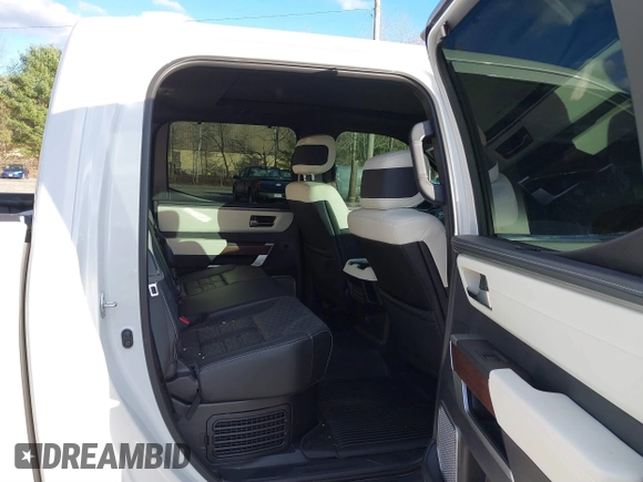2024 Toyota Tundra Capstone Hybrid with VIN 5TFVC5DB3RX062793, listed as a IAAI auction lot 40829567 with 15,683 mi miles and . Bid and sale history available at DreamBid. Image 8.