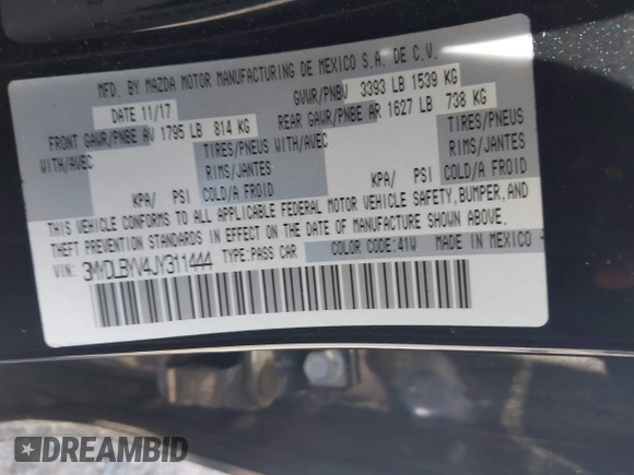 2018 Toyota Yaris with VIN 3MYDLBYV4JY311444, listed as a IAAI auction lot 42010011 with 43,080 mi miles and . Bid and sale history available at DreamBid. Image 9.