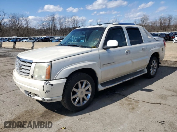 2003 Cadillac Escalade EXT z VIN 3GYEK63N43G144901, wystawiony jako Copart lot #50575195 z przebiegiem 236 328 mil mil oraz Tytuł czysty. Historia ofert i sprzedaży dostępna na DreamBid. Obrazek 1.