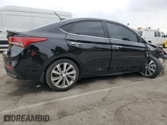 2022 Hyundai Accent Limited with VIN 3KPC34A69NE169785, listed as a Copart auction lot 74907834 with 42,779 mi miles and Clean Title. Bid and sale history available at carsss.com. Image 3.