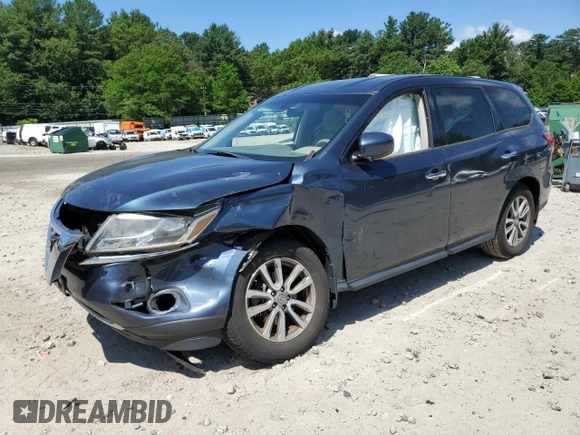 2014 Nissan Pathfinder S with VIN 5N1AR2MM6EC624129, listed as a Copart auction lot 60965635 with 88,206 mi miles and Clean title. Bid and sale history available at DreamBid. Image 1.