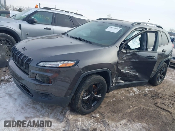 2017 Jeep Cherokee Sport with VIN 1C4PJMAB1HW651312, listed as a IAAI auction lot 41372908 with 51,105 mi miles. Bid and sale history available at carsss.com. Image 17.
