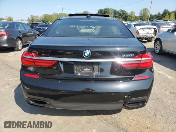 2018 BMW 7 Series ALPINA B7 xDrive with VIN WBA7F2C50JG424655, listed as a Copart auction lot 70325634 with 0 mi miles and Salvage Title. Bid and sale history available at carsss.com. Image 6.