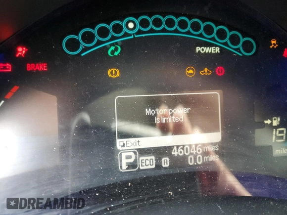 2017 Nissan LEAF S with VIN 1N4BZ0CP1HC305028, listed as a Copart auction lot 89362165 with 46,046 mi miles and Salvage Title. Bid and sale history available at carsss.com. Image 9.