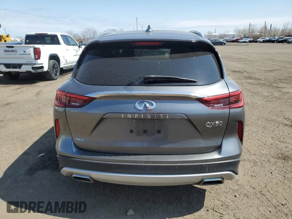 2019 Infiniti QX50 Essential z VIN 3PCAJ5M36KF110008, wystawiony jako Copart lot #53867995 z przebiegiem 106 978 mil mil oraz Szkoda całkowita • Salvage title. Historia ofert i sprzedaży dostępna na DreamBid. Obrazek 6.