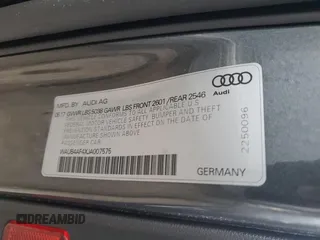 2018 Audi S4 Premium Plus with VIN WAUB4AF4XJA007575, listed as a Copart auction lot 36881964 with 2,154 mi miles. Bid and sale history available at carsss.com. Image 12.