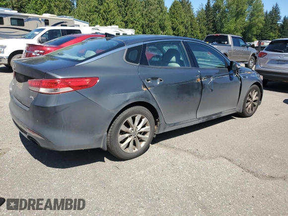2016 Kia Optima EX with VIN 5XXGU4L35GG004327, listed as a Copart auction lot 54402855 with 92,659 mi miles and Salvage Title. Bid and sale history available at carsss.com. Image 3.