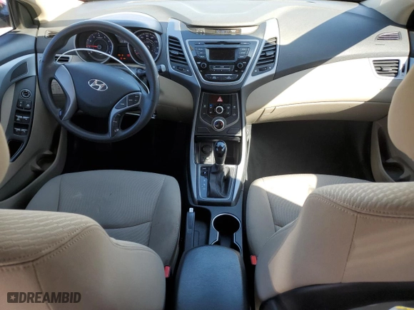 2016 Hyundai Elantra SE with VIN KMHDH4AE6GU478823, listed as a Copart auction lot 48952945 with 60,184 mi miles and Salvage Title. Bid and sale history available at carsss.com. Image 8.